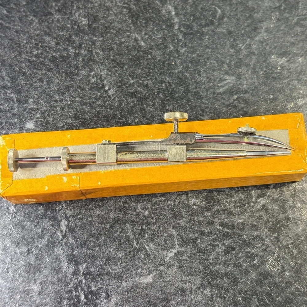 Vintage Dietzgen 768C Drop Swing‎ Bow Compass Technical Mechanical Drawing Tool